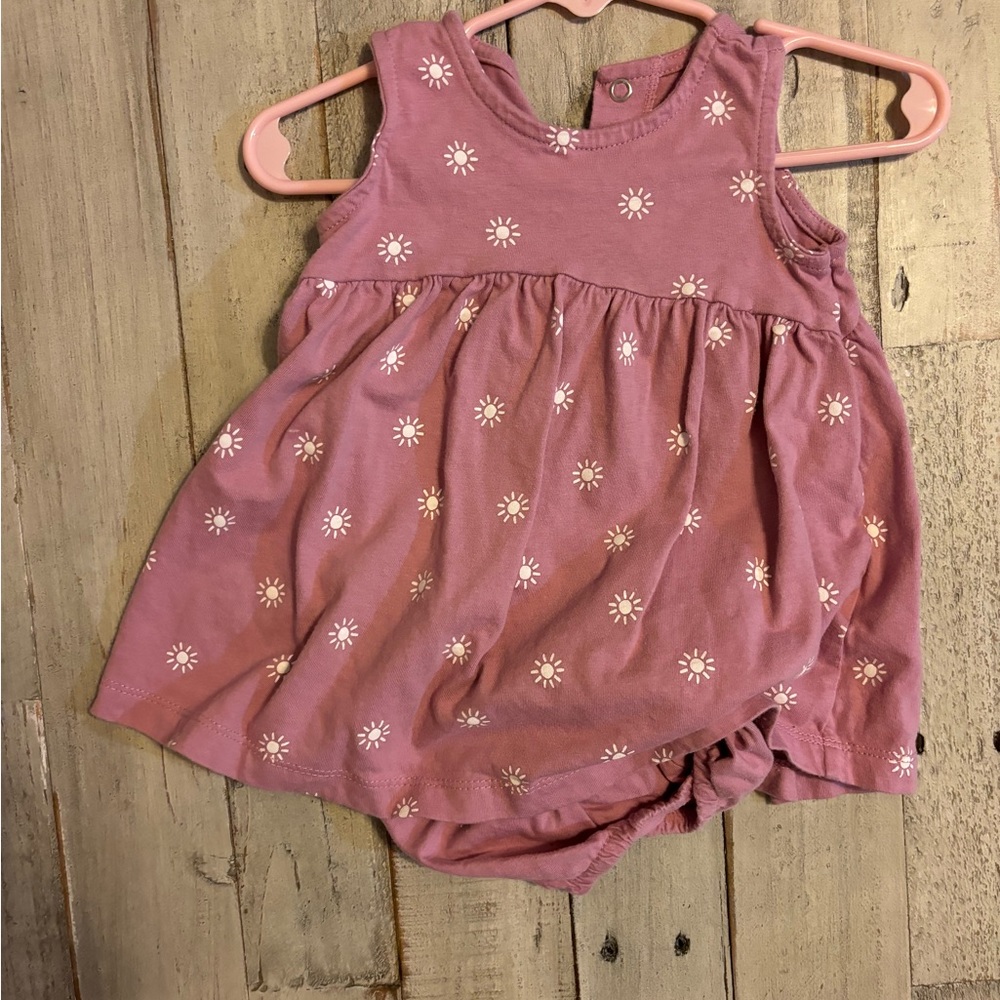 Carters flower dress with matching bloomers